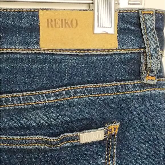 Reiko Blue Paula Jeans Denim Whiskering Fading 29 - Picture 8 of 14